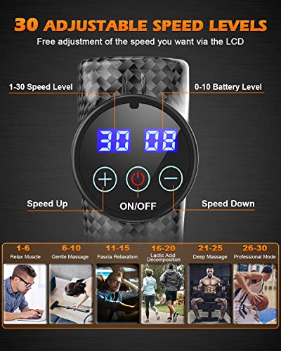 - Massage Gun | ALDOM Massage Gun | Deep Tissue Percussion Massager | 30 Speeds -