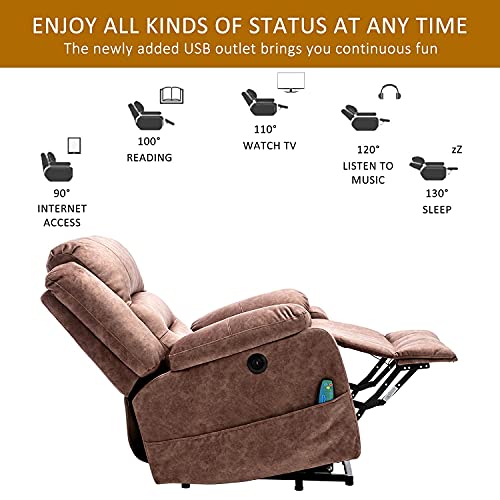 - Newly Upgraded Electric Lift Recliner Chair | USB Port and Padded Seat -