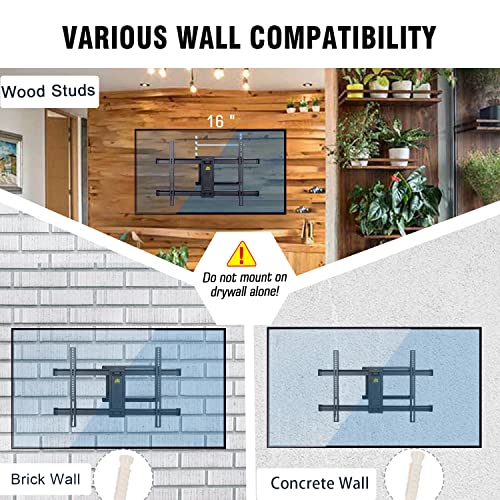 - FORGING MOUNT Long Reach TV Wall Bracket Mount | Swivel Tilt Corner TV Bracket | 765mm long Arm for Corner/flat Installation | Fits 37 to 75" Flat/curve TVs | VESA 600x400mm | Holds up to 45kg -