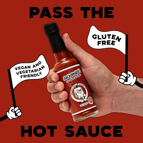 Carolina Reaper Hot Sauce by Jackanapes 150ml - Extremely Hot Vegan Chilli Sauce Made with Carolina Reaper Peppers and Citrus Fruits - Made in the UK
