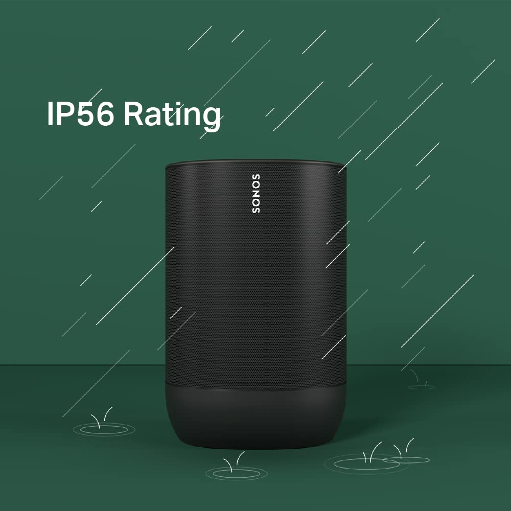 - Sonos Move - The durable battery-powered Smart Speaker for Outdoor and Indoor Listening | Black -