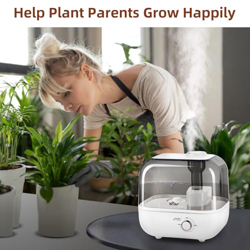 Bear 5L Top Fill Humidifier for Bedroom, 35-Hour Run Time, with Aromatherapy Tray, Ultra Quiet, 360° Expandable Steam Nozzle,Automatic Shut Off, White