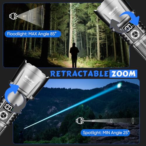 - WholeFire 150000 Lumens Torches LED Super Bright & Rechargeable