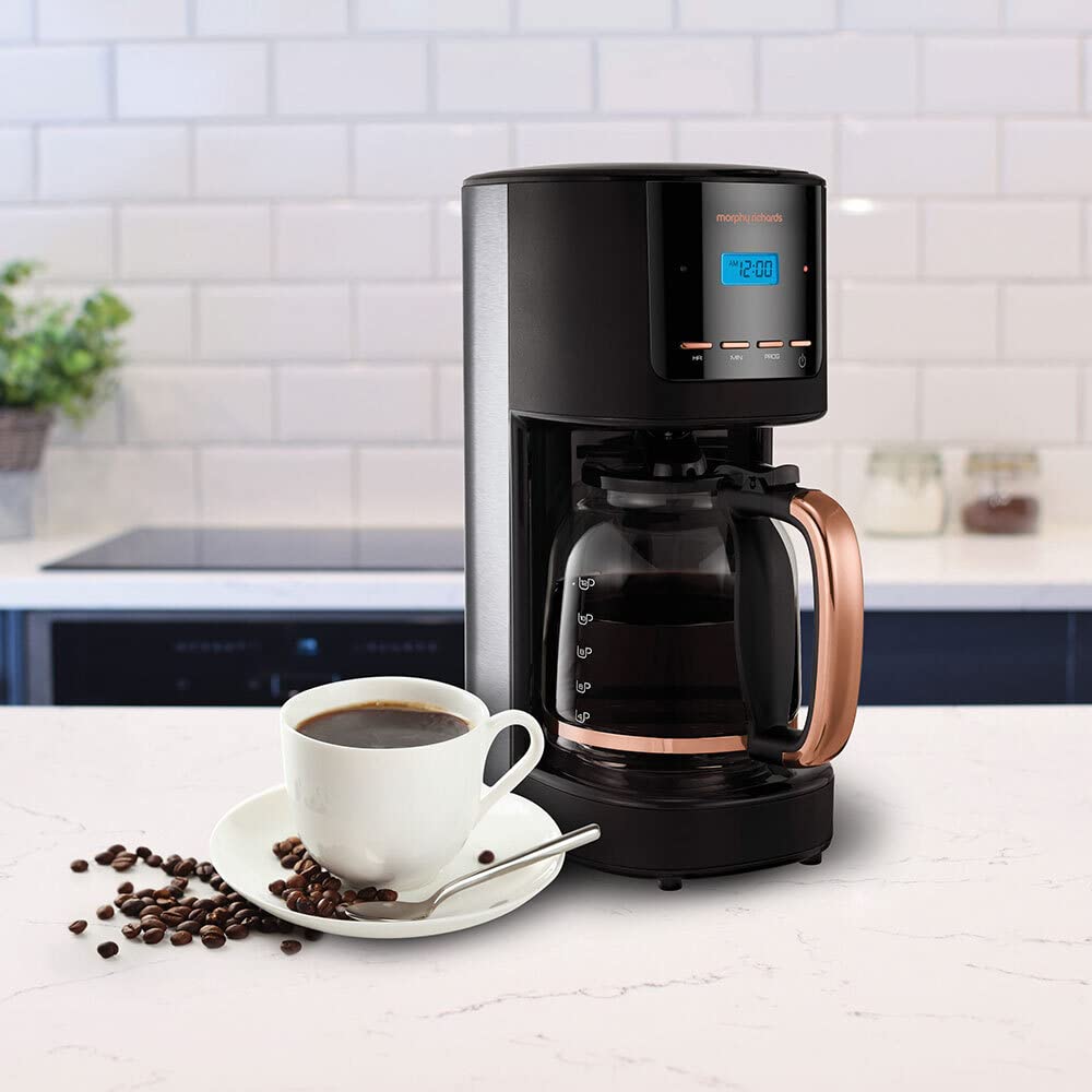 - Morphy Richards Accents Pour Over Filter Coffee Maker | Programmable Timer | Digital Display -