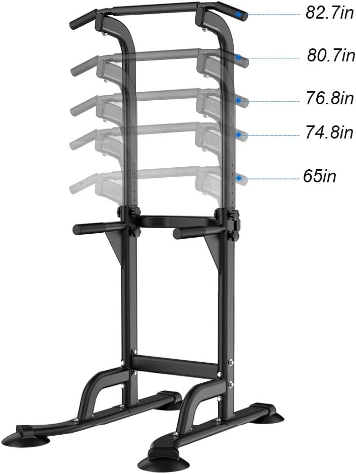 - SogesHome Pull Up Bar | Power Tower | Dip Station | Adjustable Height -