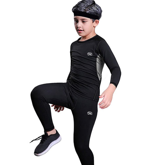 - MeetHoo Thermal Underwear For Kids | Boy's Long Sleeve Base Layer -