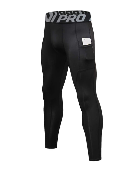 - LNJLVI Men's Compression Leggings | Base Layer Running Tights | Sport Fitness Pants -