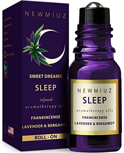 - Sleep Well Roll On Essential Oil | Anti Stress Calming Aromatherapy | Stick Blend Lavender Oil |  Gifts for Women -