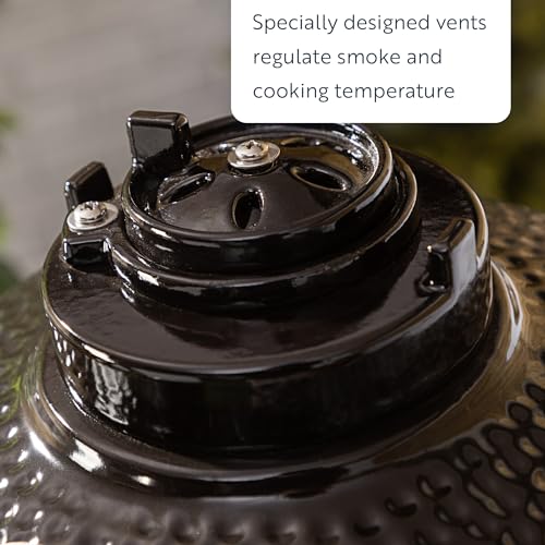 - Fire Mountain 15" Mini Ceramic BBQ Kamado Grill | Egg BBQ, Fitted Cover, Portable Charcoal BBQ Grill -