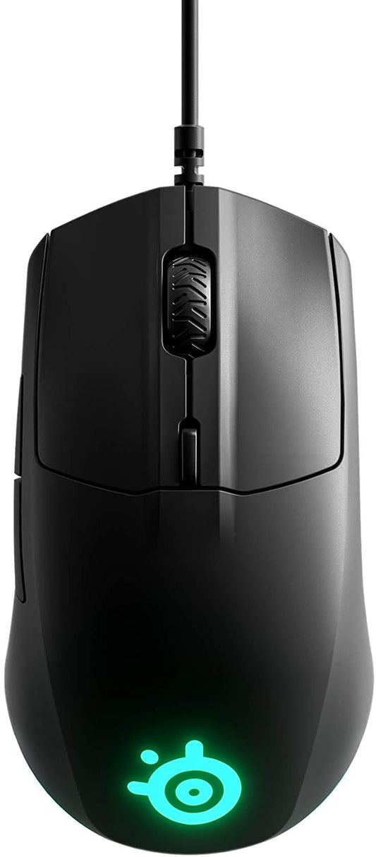 - SteelSeries Rival 3 | Gaming Mouse | 8,500 CPI | TrueMove Core Optical Sensor | 6 Programmable Buttons | Black -
