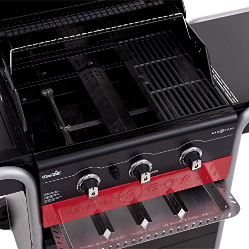 Char-Broil Gas2Coal Hybrid Grill - 3 Burner Gas & Coal Barbecue Grill, Black Finish