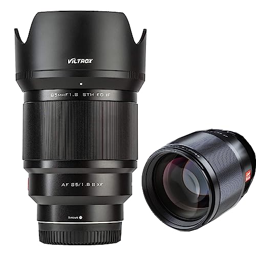 - VILTROX 85mm F1.8 II XF Lens Auto Focus Full Frame Prime Portrait Lens for Fuji X Mount Camera X-T3 X-T2 X-T30 X-T20 X-T10 X-T100 X-PRO2 X-E3 X-A20 X-A5 -