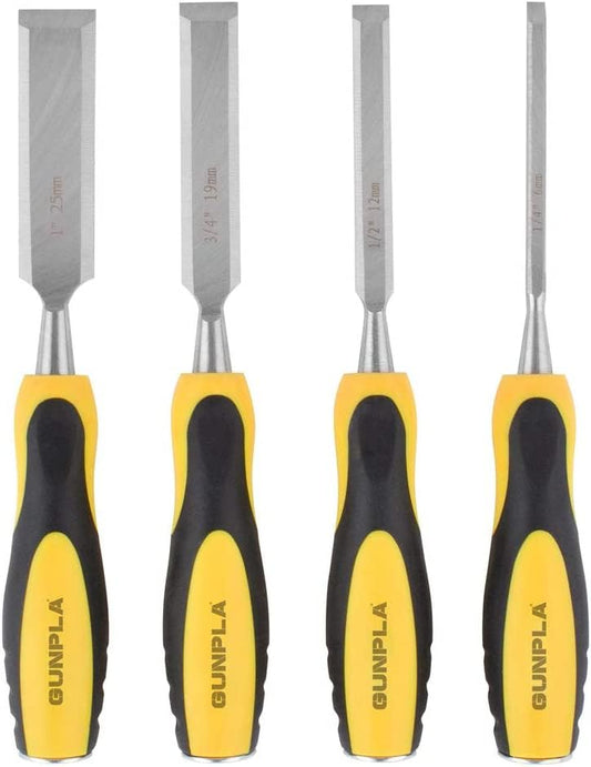 - Gunpla 4 Pieces Wood Chisel Set | Woodworking Carving Heavy Duty Hand Tools -