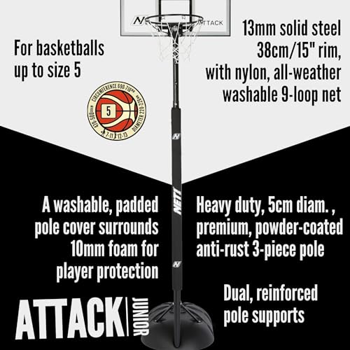 - NET1 Attack Youth Portable Basketball Hoop -