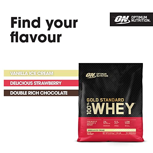 - Optimum Nutrition Gold Standard 100% Whey Muscle Building and Recovery Protein Powder -