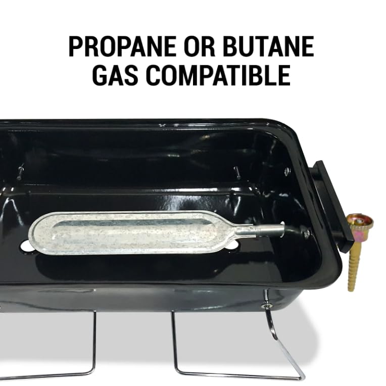 BillyOh Foldable Picnic and Camping BBQ Red Table Top Camping Barbecue with Lid Lightweight and Compact