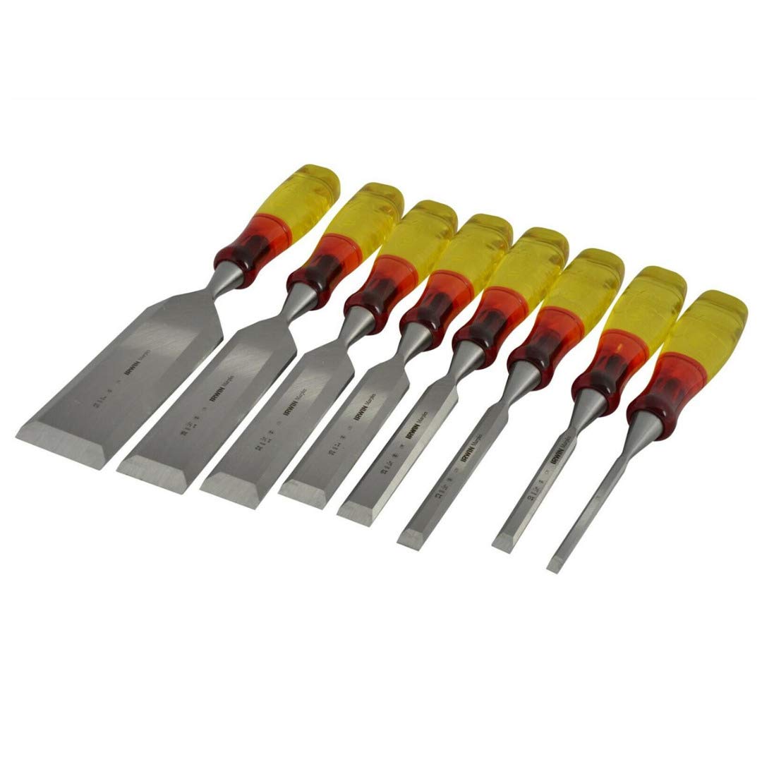 - XMS Irwin XMS18S373S8 Marples Limited Edition Splitproof Chisel Set 8 Piece, Wood