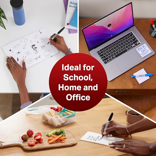 - Sharpie Permanent Markers | Fine Point for Bold Details | Black Ink | 2 Marker Pens -