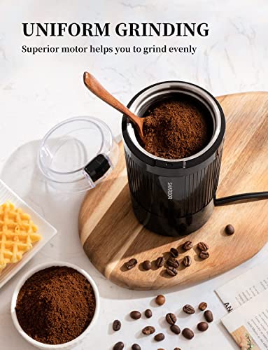 - SHARDOR Electric Coffee Grinder | Fast Grinding for Coffee Beans, Dried Spice, Nuts & Herbs with Cleaning Brush -
