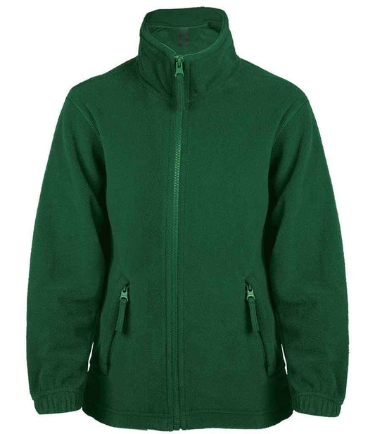 COOZO Unisex Kids North Fleece Jacket - Green - 7-8 Years