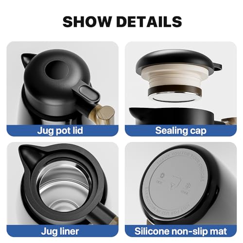 - Thermal Coffee Carafe Jugs | UYOTBKEUB Stainless Steel Insulated Coffee and Tea Pot -