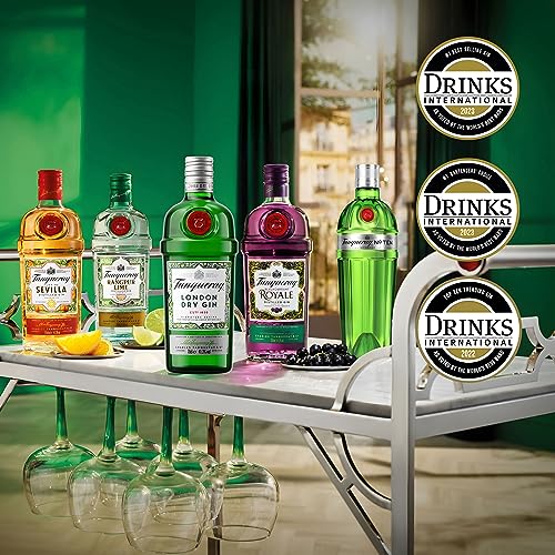 - Tanqueray London Dry Gin | 41.3% vol | 1L | Signature Recipe | Made with 4 Gin Botanicals -