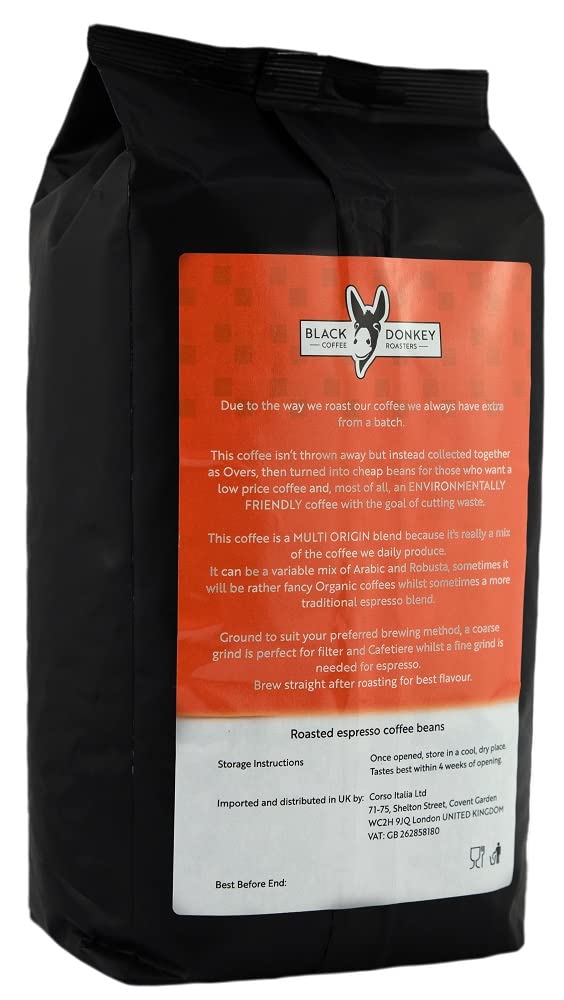 Black Donkey Coffee Roasters - 1KG Whole Coffee Beans (WONKY Blend) | Cutting Waste | A Mix of Our Off-Cuts from Our Daily Production