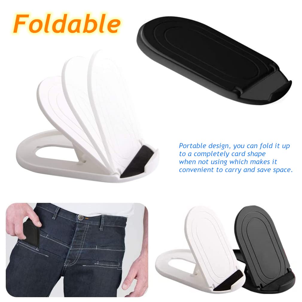 - Morices 4 Pcs Foldable Cell Phone Stand | Oval Shaped Multi-Angle -