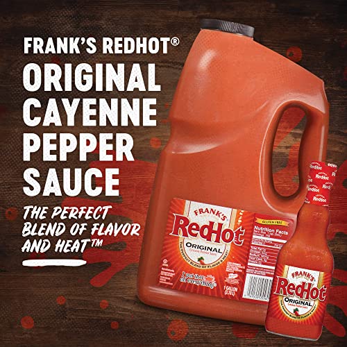 - Frank's RedHot Original Cayenne Pepper Sauce | Premium Blended Cayenne Peppers | Bold & Spicy Flavour | Bulk Container | 3.8L -
