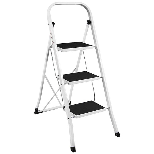 - Home Vida | 3-Step Anti Slip Step Ladder | Heavy Duty | Foldable| For DIY and Gardening -