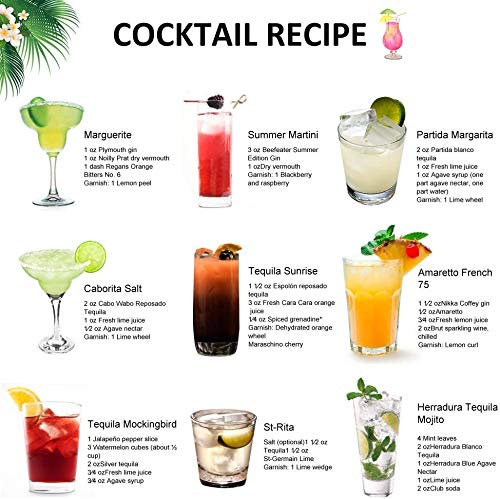 Cocktail Shakers Set,7 Pieces Cocktail Making Kit,Cocktail Shaker Set 750ml Stainless Steel Bar Tool Set Bartender Kit with Double Jigger,Muddler,Strainer,Pourers,Mixing Spoon