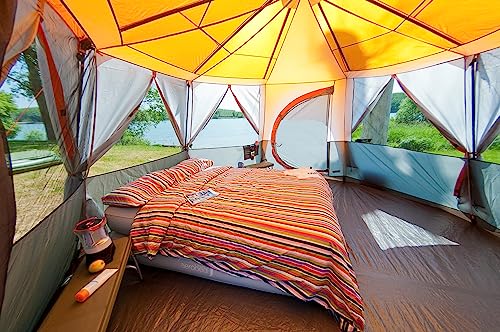 Coleman Unisex 8 Man Tent, Orange, 6 to 8 person