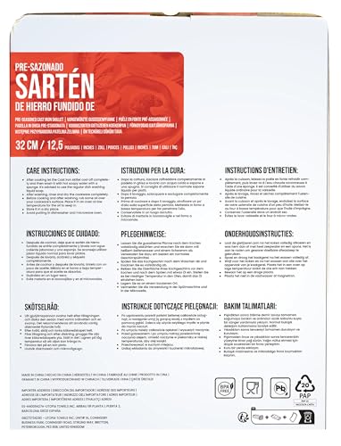 - KICHLY Pre-Seasoned Cast Iron Skillet | Frying Pan | Safe Grill Cookware-