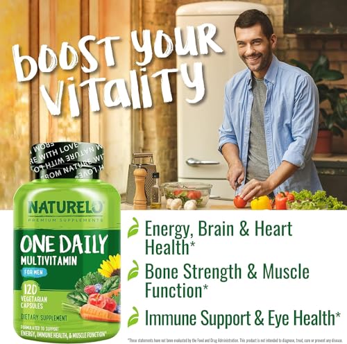 - NATURELO One Daily Multivitamin for Men | with Natural Food-Based Vitamins -