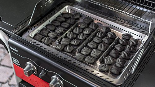 Char-Broil Gas2Coal Hybrid Grill - 3 Burner Gas & Coal Barbecue Grill, Black Finish