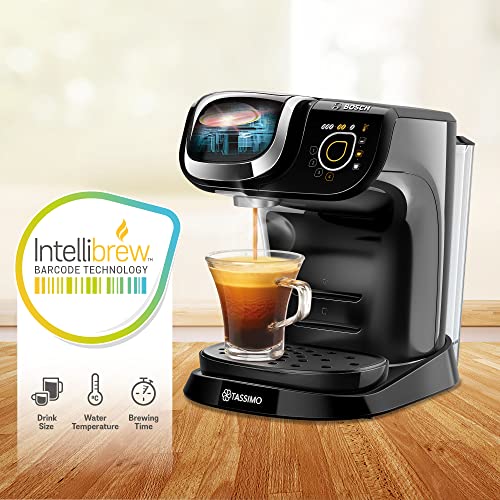 - TASSIMO | Bosch My Way 2 TAS6502GB Coffee Machine | 1500 Watt | 1.3 Litre | Black -