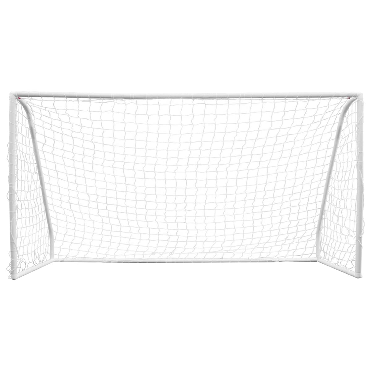 Charles Bentley Kids Junior 8ftx4ft Plastic Portable White Football Goal Inc. Net