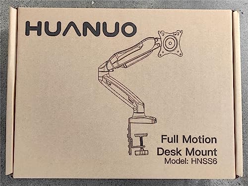 - HUANUO Single Monitor Arm Desk Mount For 13 to 32 inch Screens -