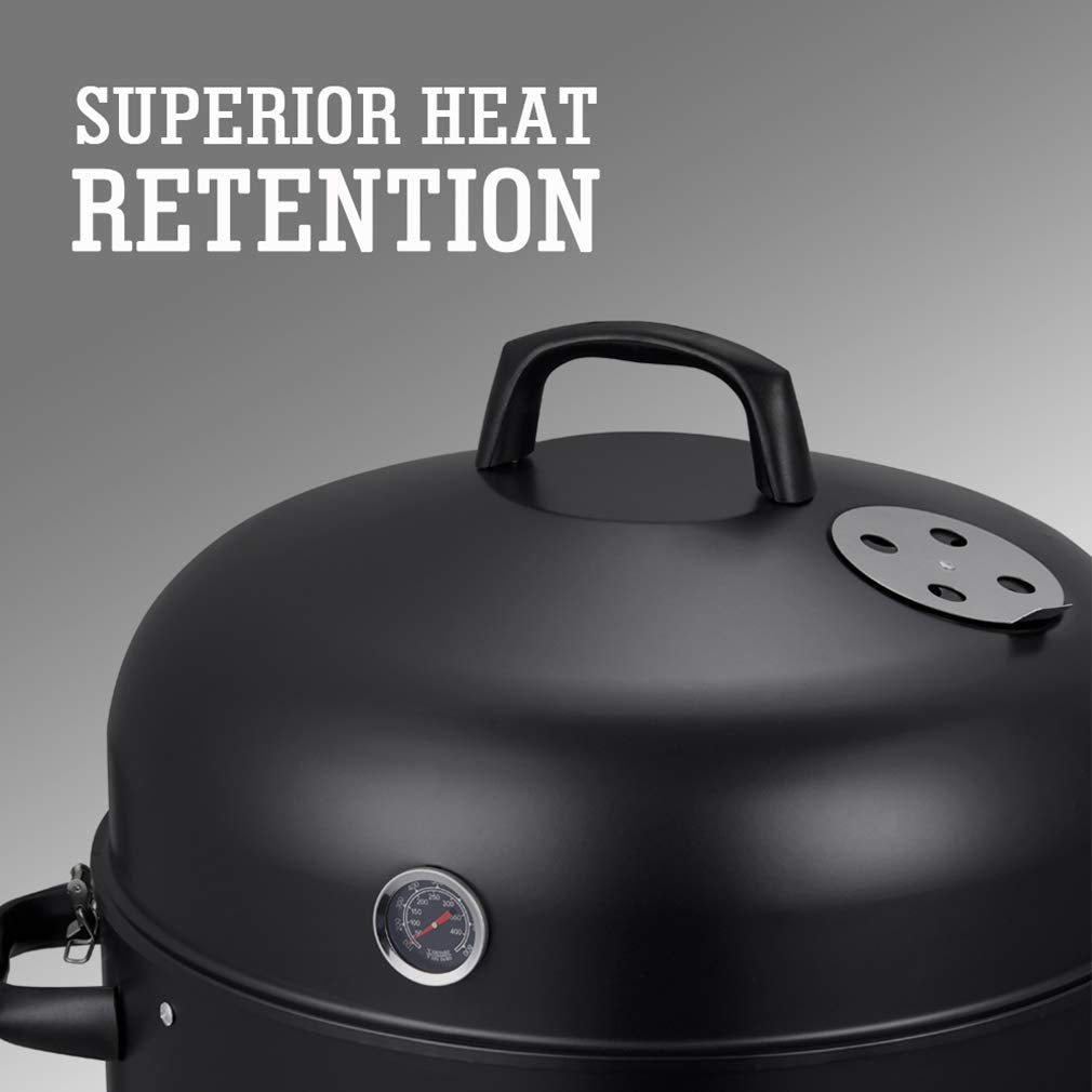 - SUNLIFER | BBQ Charcoal Smoker Grill | 3-in-1 Heavy Duty Barbecue Grill -