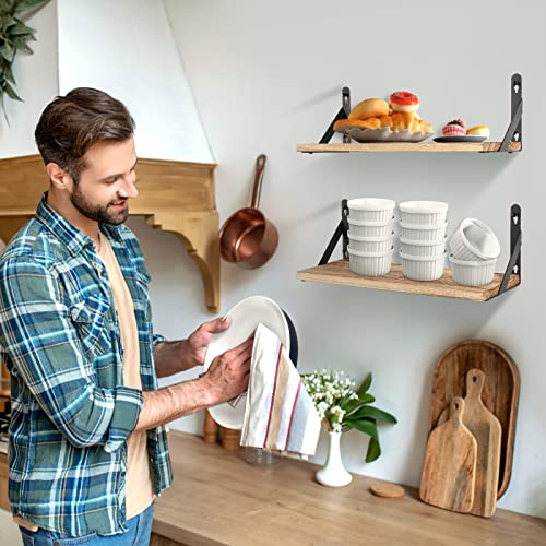 - Uten Floating Shelves Set of 2 Wall Mounted Shelf -