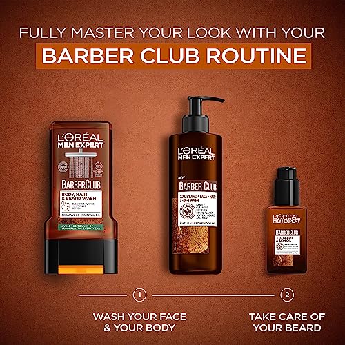 - L'Oreal Men Expert Barber Club 3-in-1 Beard, Hair & Face Wash -