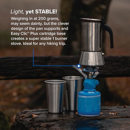 Campingaz Twister Plus gas stove, 1-burner camping stove for outdoor, backpacking or festivals, compact size, powerful output 2,600 watts, including carrying bag, runs off CV 470 gas cartridge