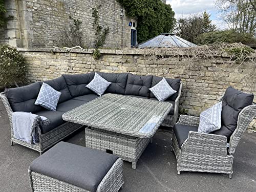 chelsea home and leisure ltd Rattan Garden Furniture Corner Sofa Set Premium Edition
