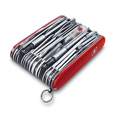 - Victorinox 73 Functions Swiss Champ XXL Pocket Knife, 91 mm Length x 62.3 mm Height, Red -
