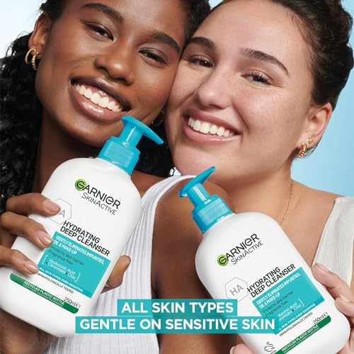 - Garnier Gentle Deep Face Cleanser | With Hydrating Hyaluronic Acid | Protecting Ceramides | Purifying Clay | Fragrance Free -