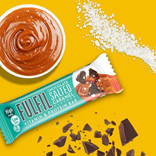 - Fulfil Vitamin Protein Bar (15 x 55 g Bars) | Chocolate Salted Caramel Flavour -