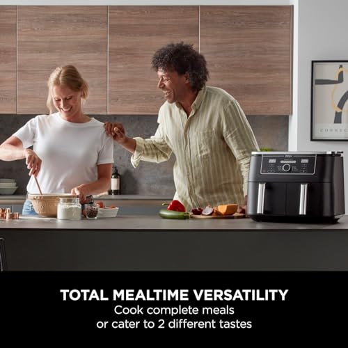 - Ninja Foodi MAX Dual Zone Digital Air Fryer | 2 Drawers | 9.5L | 6-in-1 -