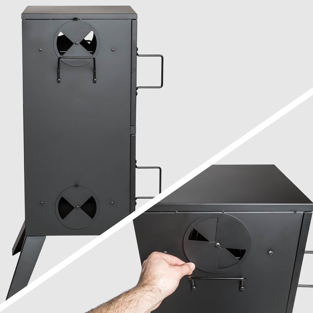 - TecTake BBQ | Charcoal barbecue smoker | Heat indicator -