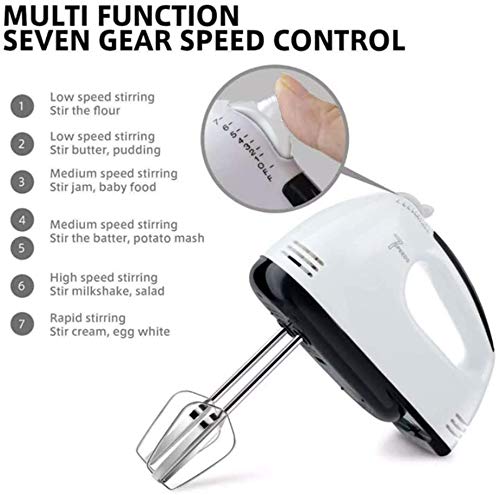 - Hand Mixer Electric New 7-Speed Mixers for Baking | Stainless Steel Electric Hand Whisk | Electric Whisk Hand Mixer -