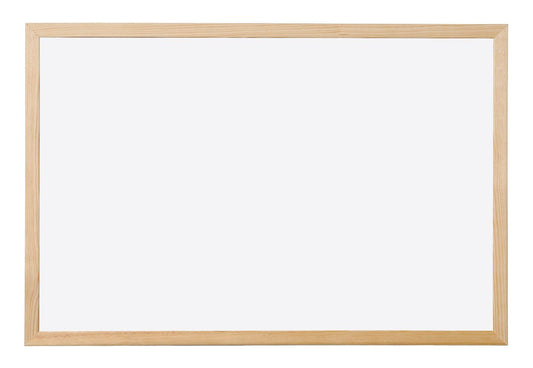 - Q-Connect Wooden Frame Whiteboard | 900x600mm -